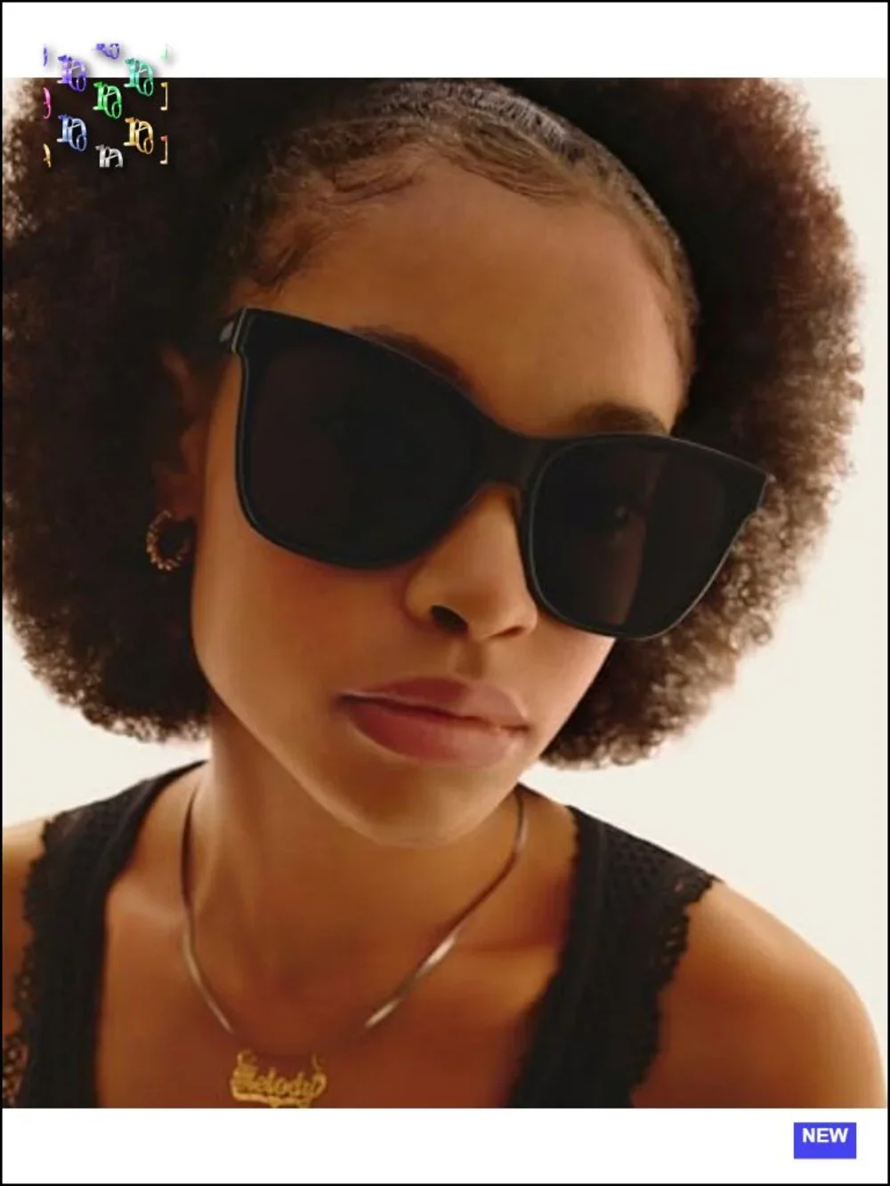 Oversized Square Sunglasses UV Protection Cat-Eye Brow